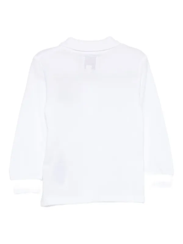 Guess Kids long-sleeve Bear Polo Shirt White FARFETCH