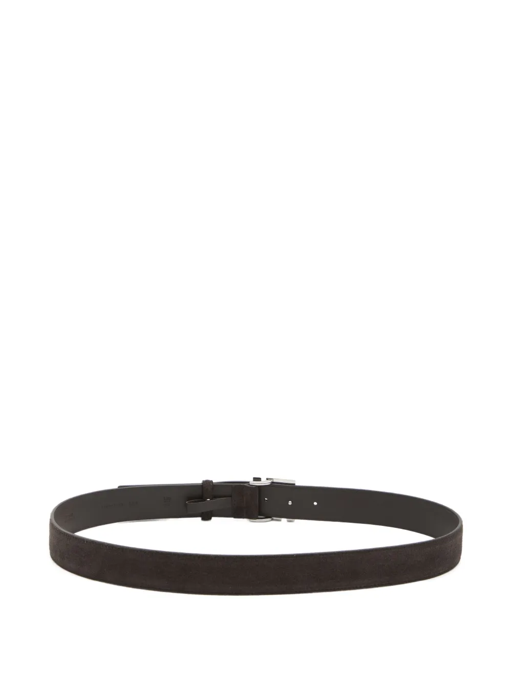 FENDI FF-buckle suede belt - Bruin