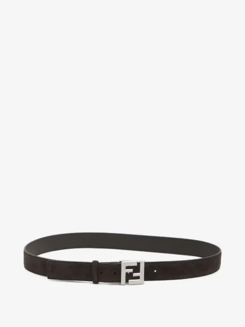 FENDI FF-buckle suede belt