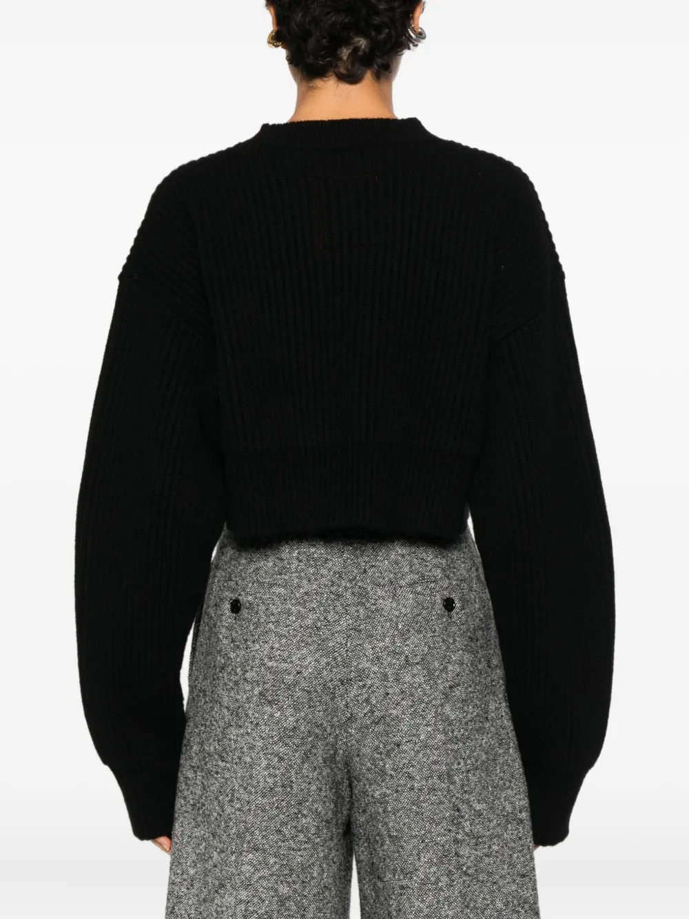 Uma Wang V-neck Sweater In Black