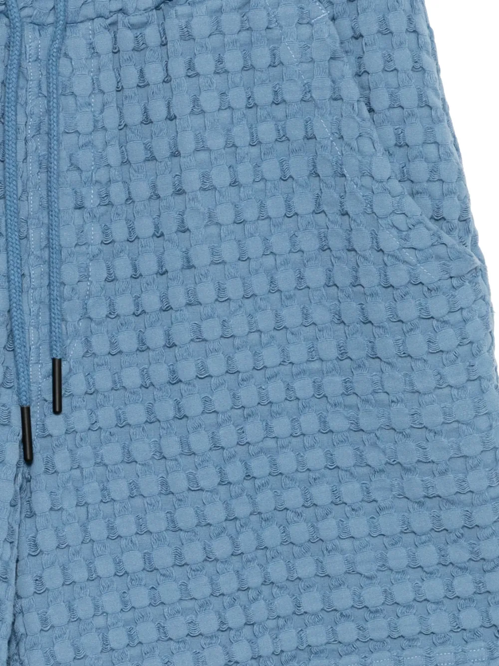 OAS Company Coronet Porto shorts met wafelpatroon Blauw
