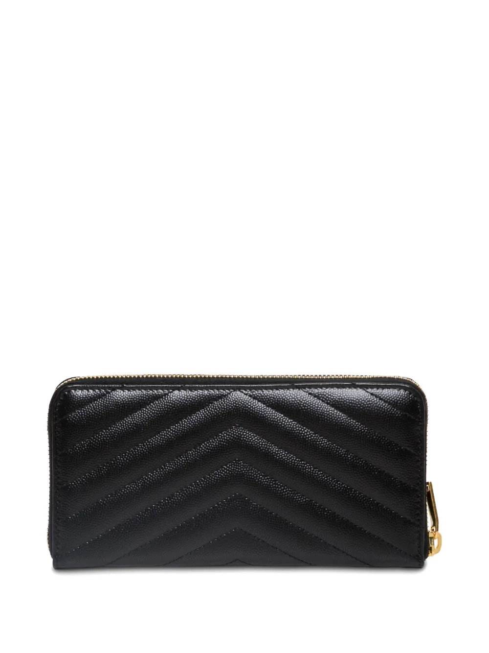 Saint Laurent Cassandre Wallet In Black