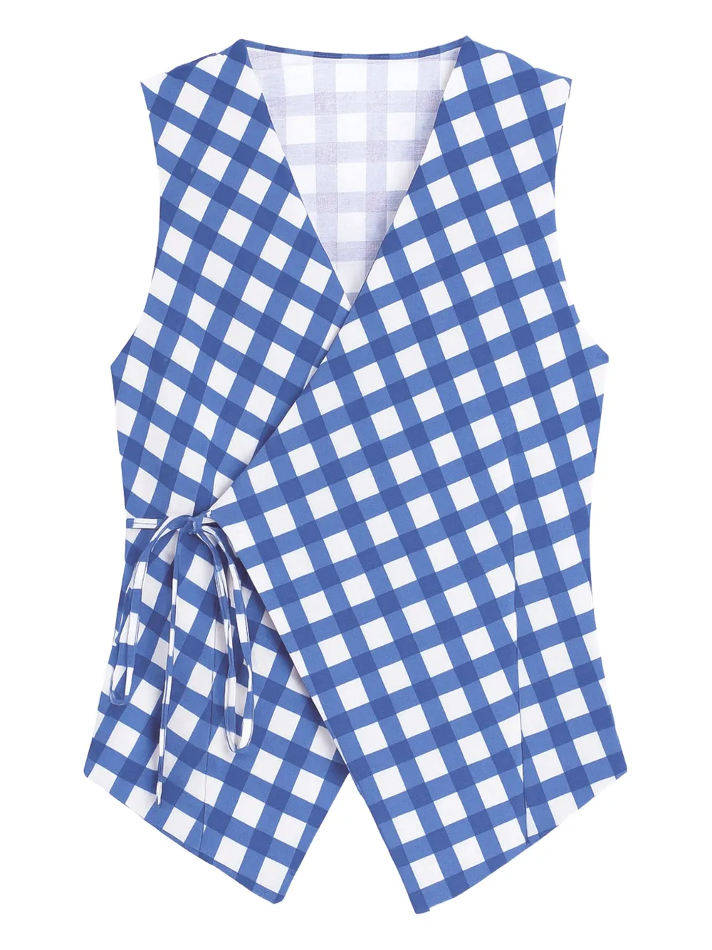 LUIZA BOTTO Blusa Maré alta com transpasse | Azul | Image 1