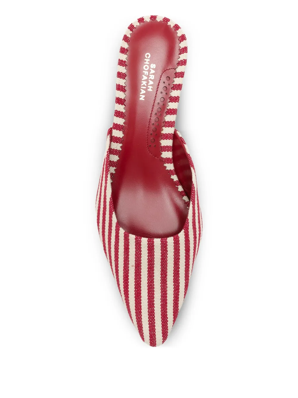 Sarah Chofakian 30 mm Guest Room muiltjes Rood