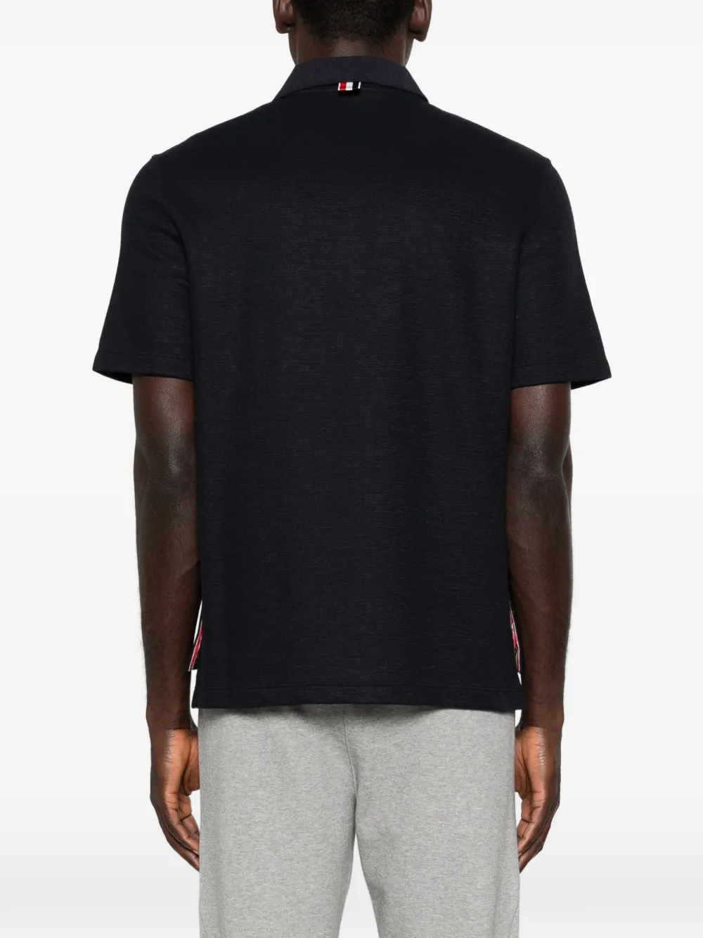 Thom Browne Poloshirt met geborduurd logo Blauw