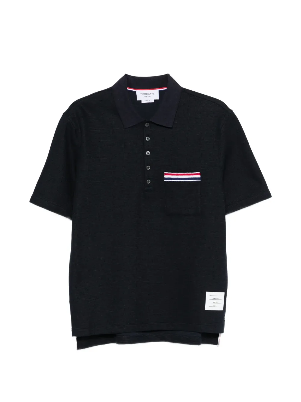 Thom Browne short-sleeve polo shirt - Blu