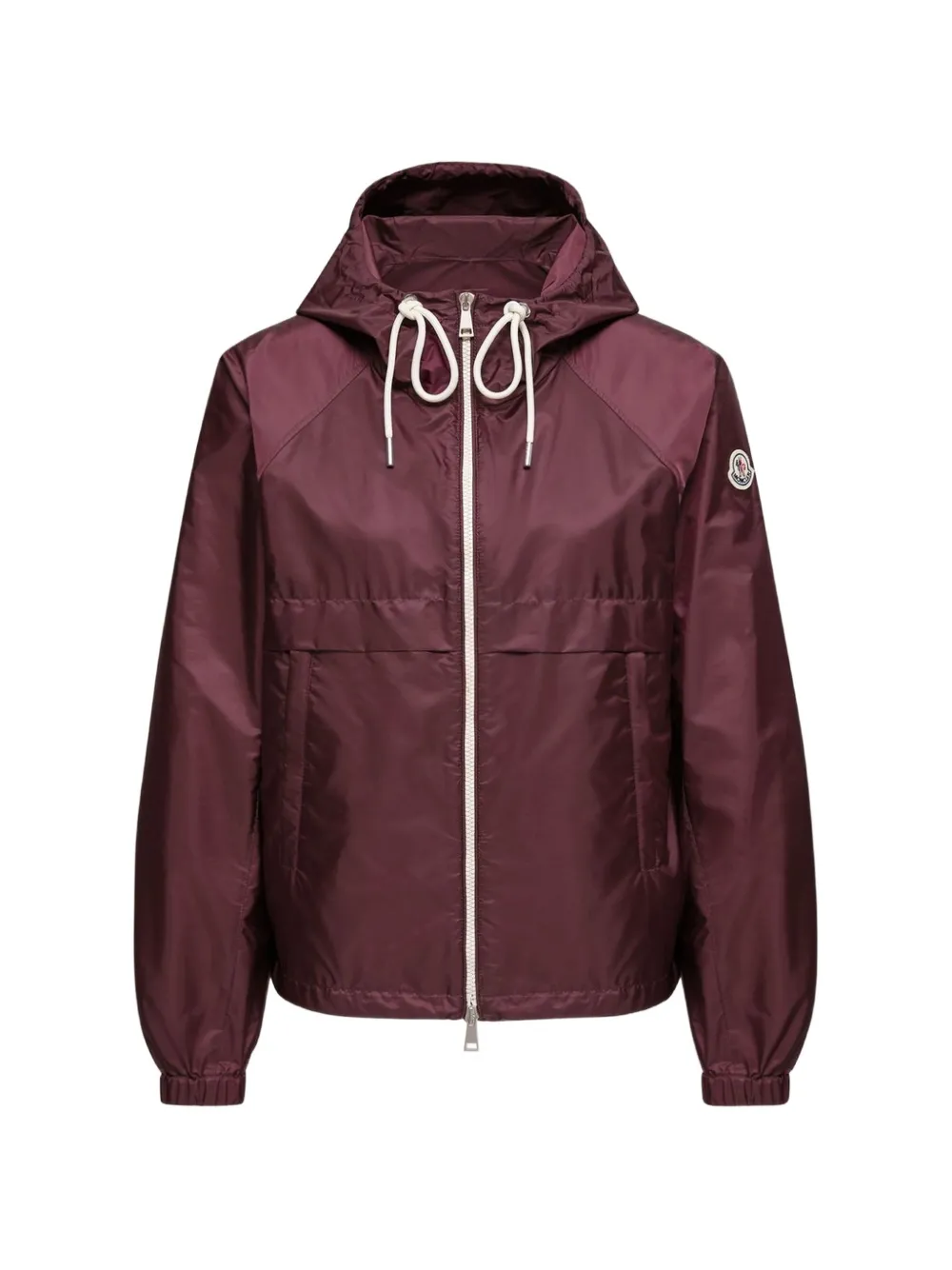 Moncler Coquelicot jack met capuchon en rits Paars