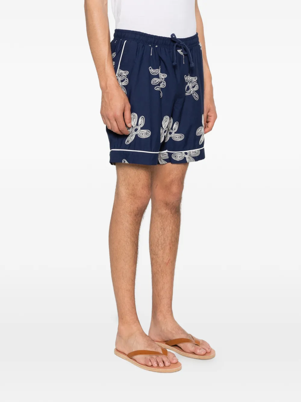  Ché Flores Shorts - Blue 