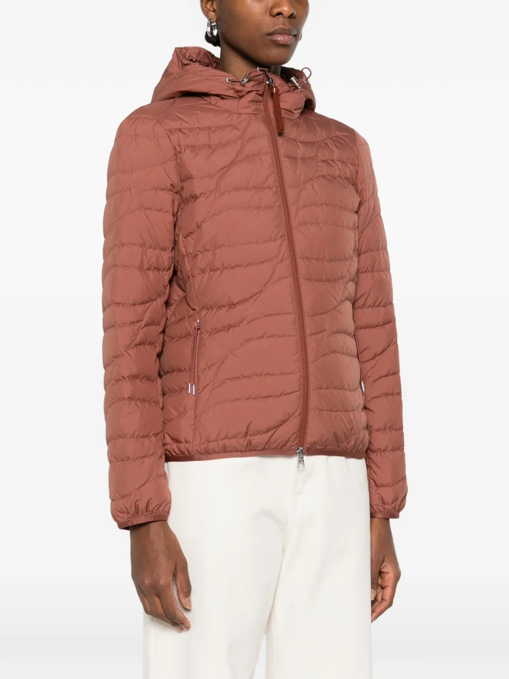 Moncler Gewatteerd donsjack Bruin