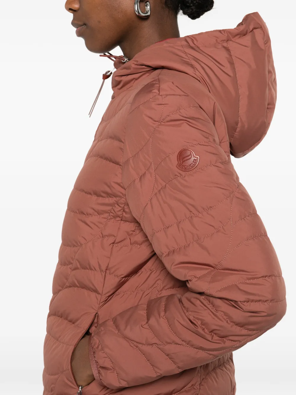 Moncler Gewatteerd donsjack Bruin