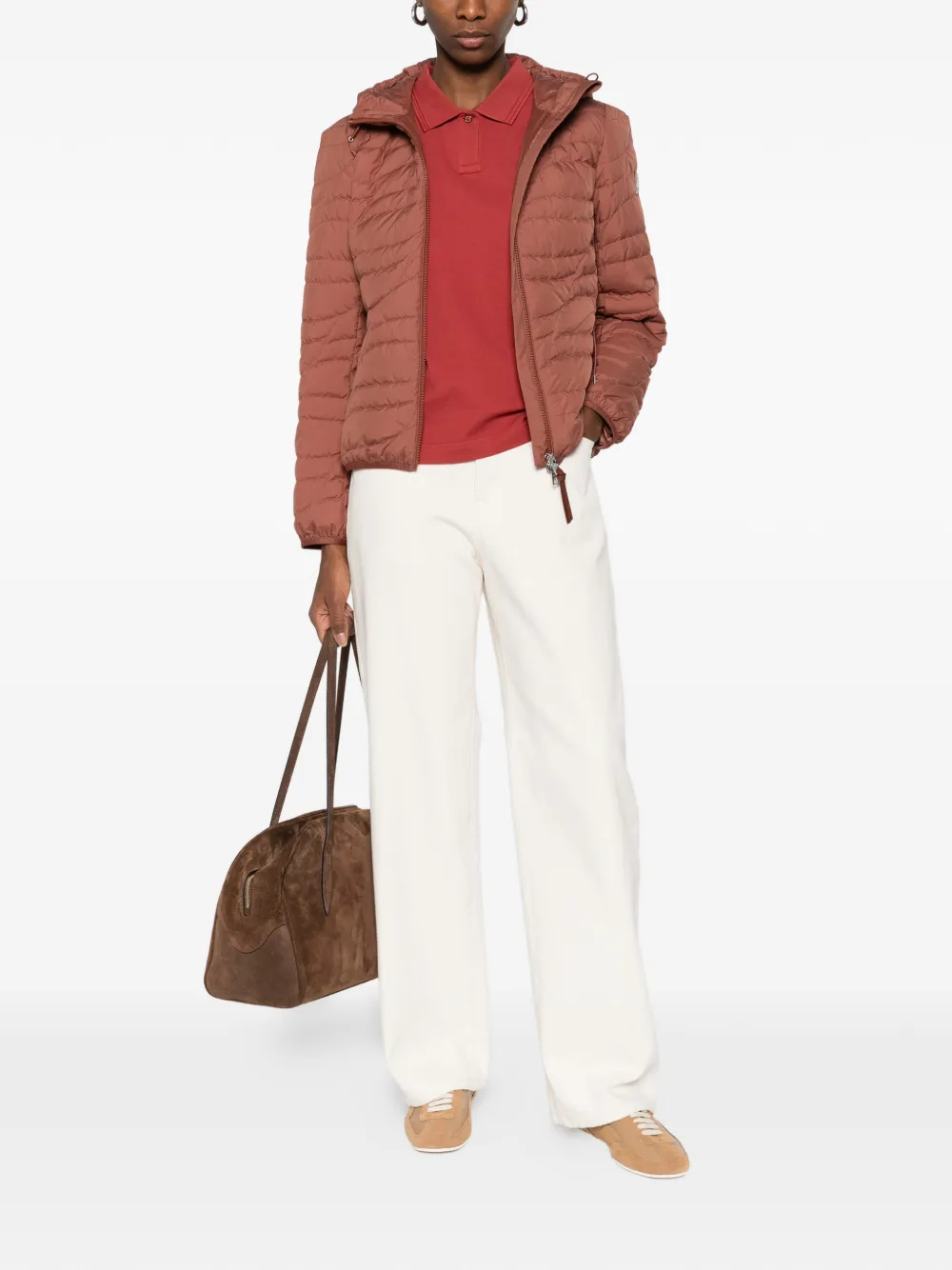 Moncler Gewatteerd donsjack Bruin
