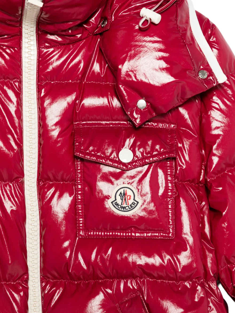  Moncler Andro Puffer Jacket - Red 