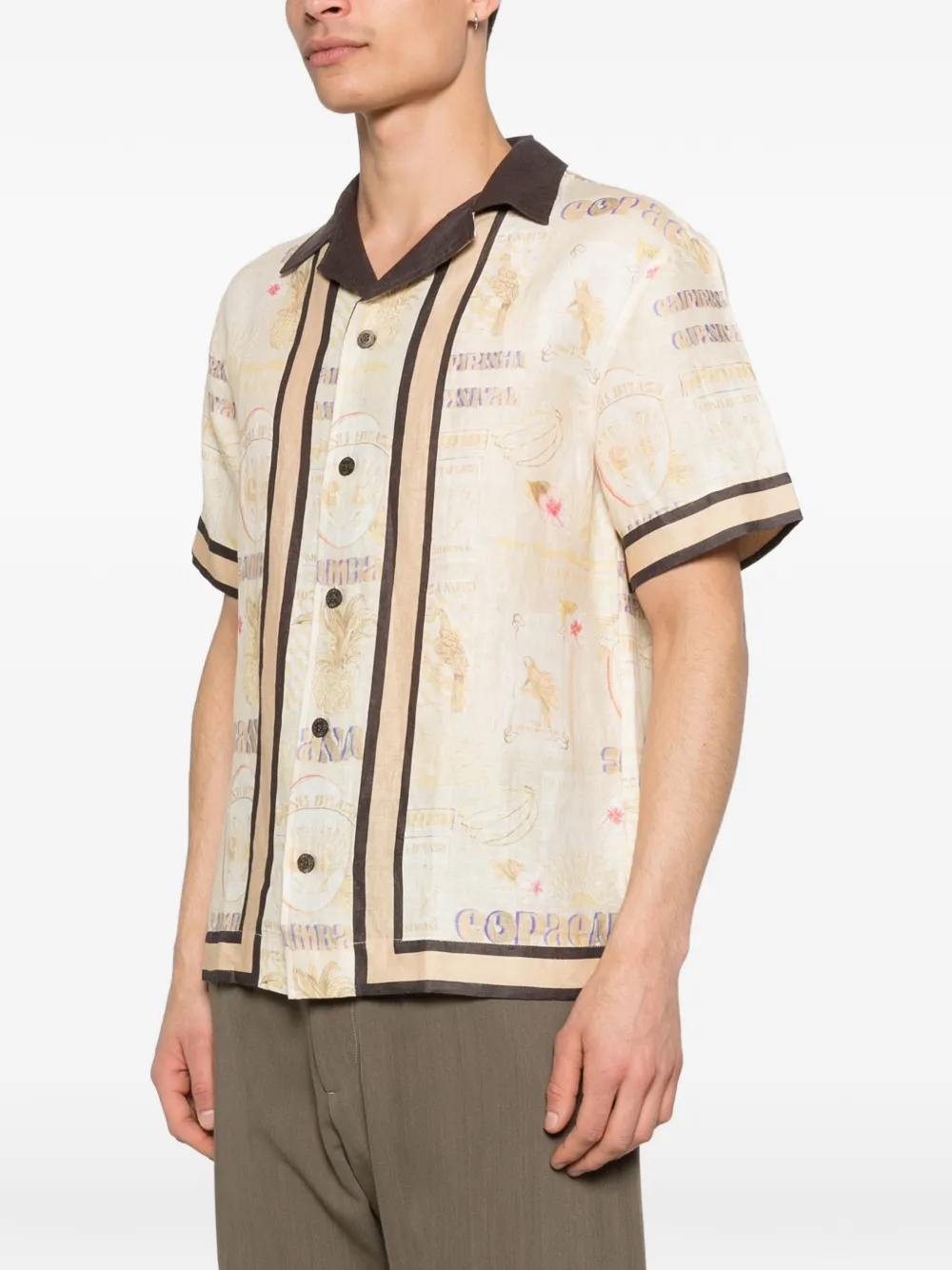  Ché Monte Cristo Short-sleeves Shirt - Neutrals 