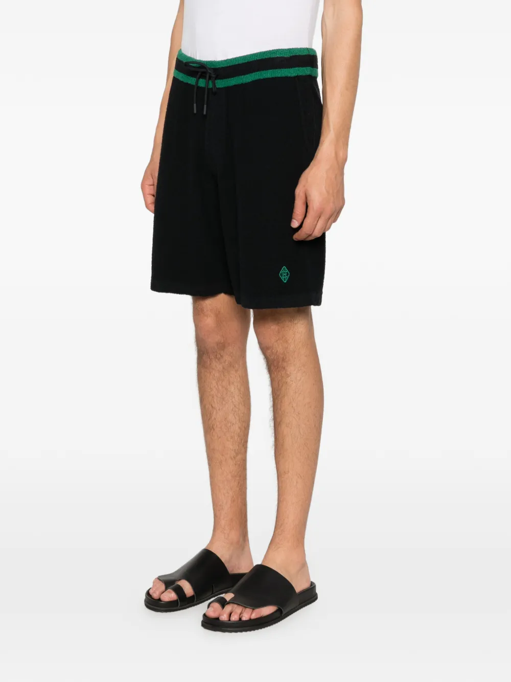  Ché Armas Bouclé Drawstring Shorts - Blue 