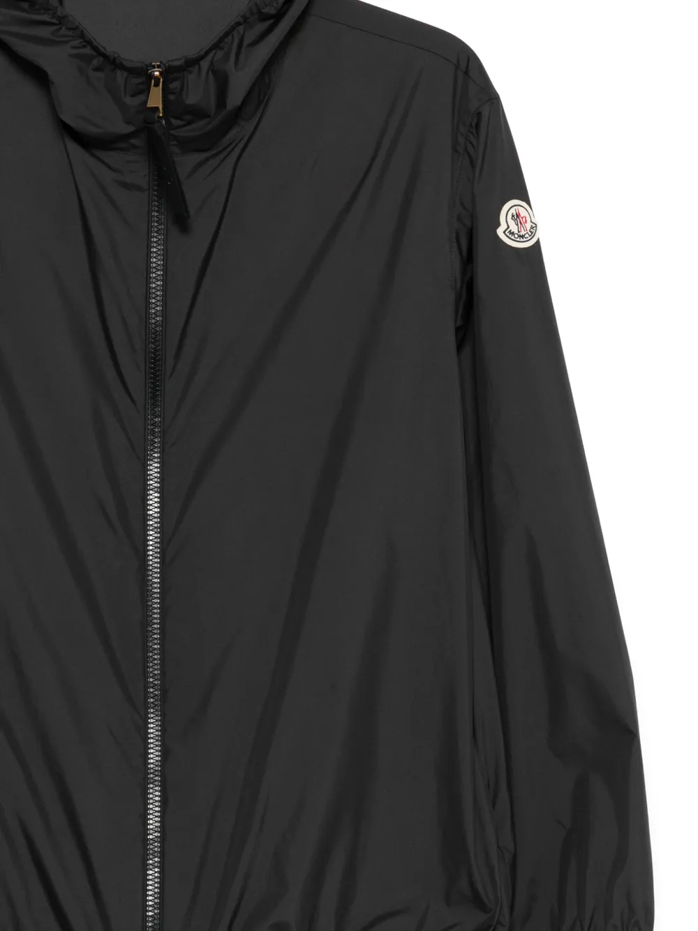 Moncler logo-patch Hooded Jacket | Black | FARFETCH