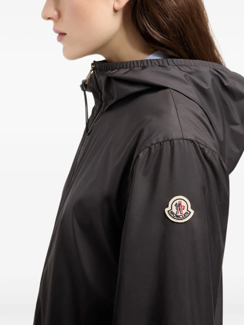 Moncler Fegeos jack met capuchon Zwart