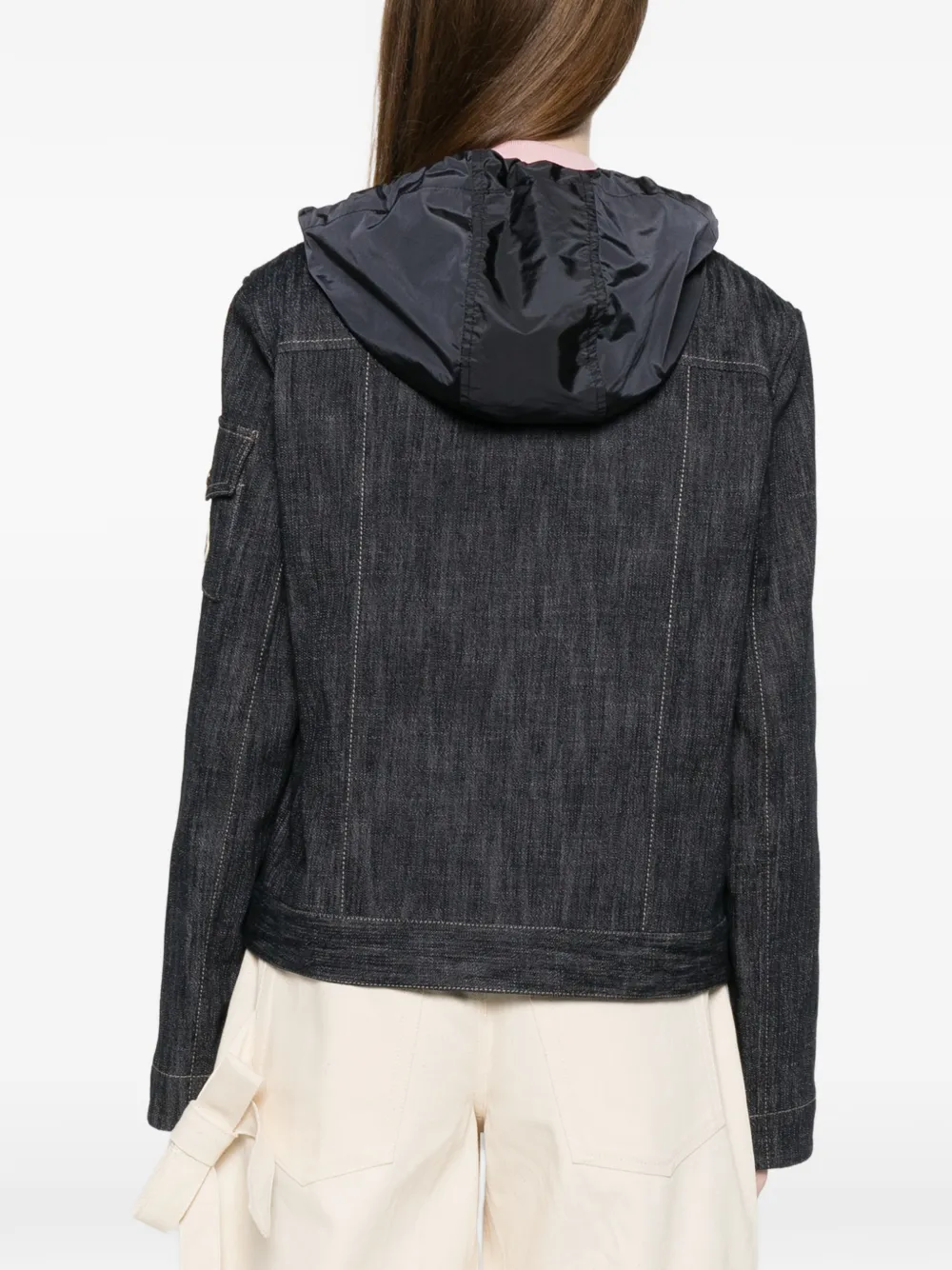 Moncler Jack met dubbele rij knopen Blauw