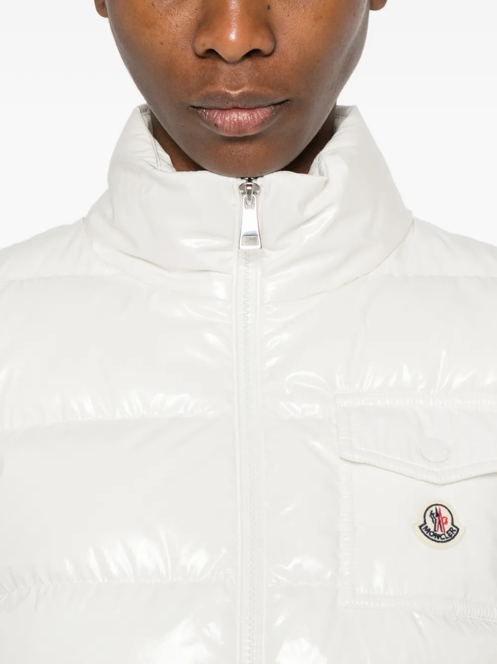 Moncler Gewatteerd vest Wit