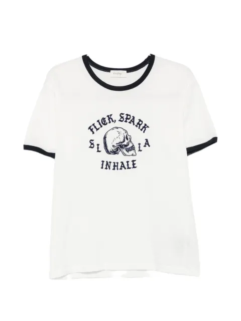 Second/Layer Flick Spark Inhale ringer T-shirt