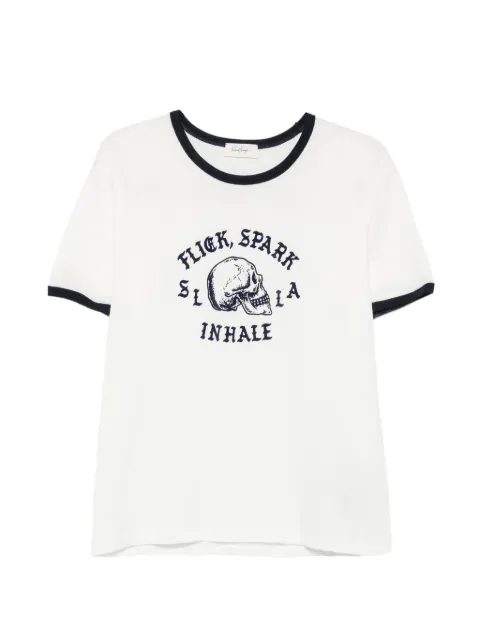 Second/Layer Flick Spark Inhale ringer T-shirt