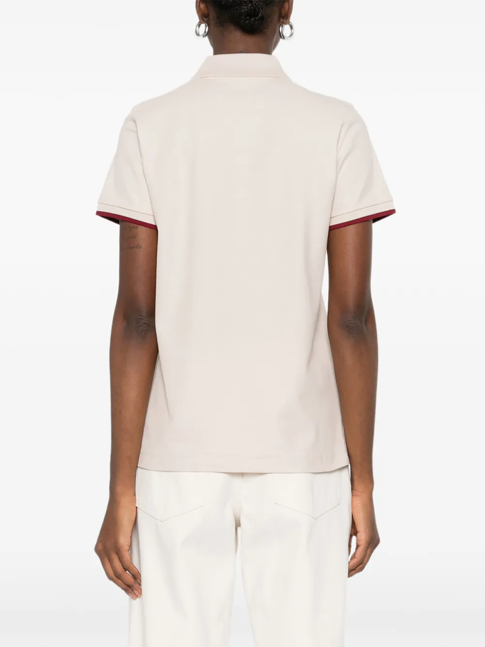 Moncler Poloshirt met korte mouwen Beige