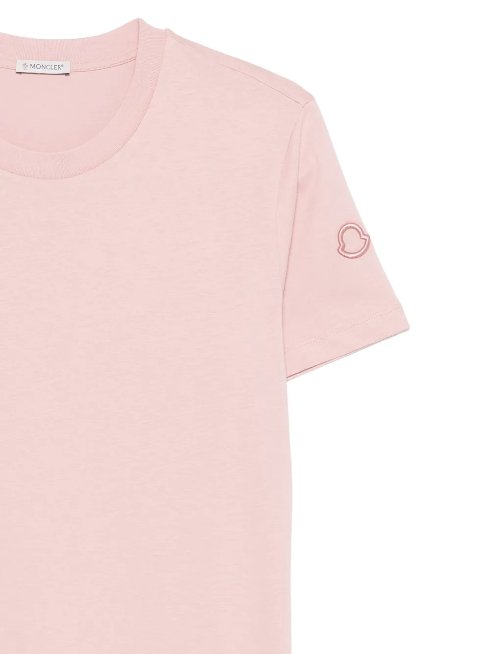 Moncler T-shirt met logopatch Roze