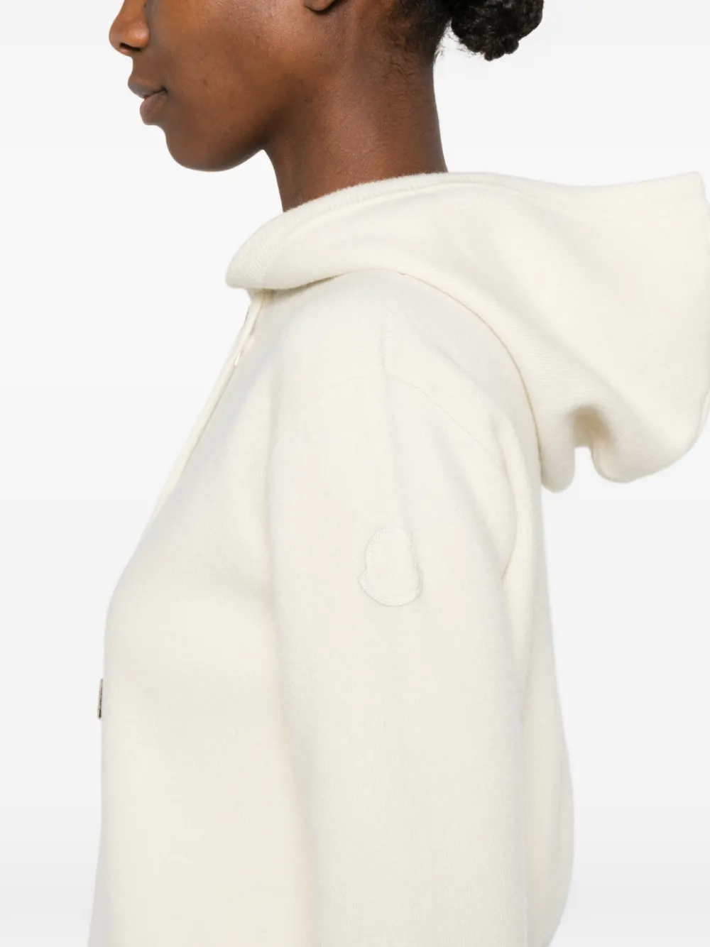 hooded zip cardigan