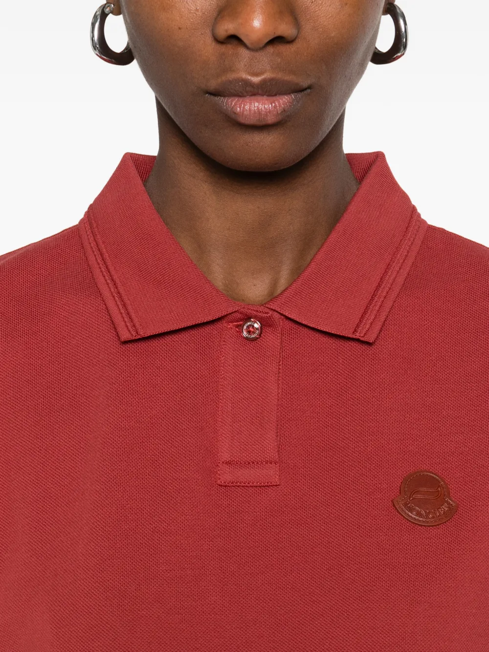 Moncler logo-patch polo shirt from Moncler