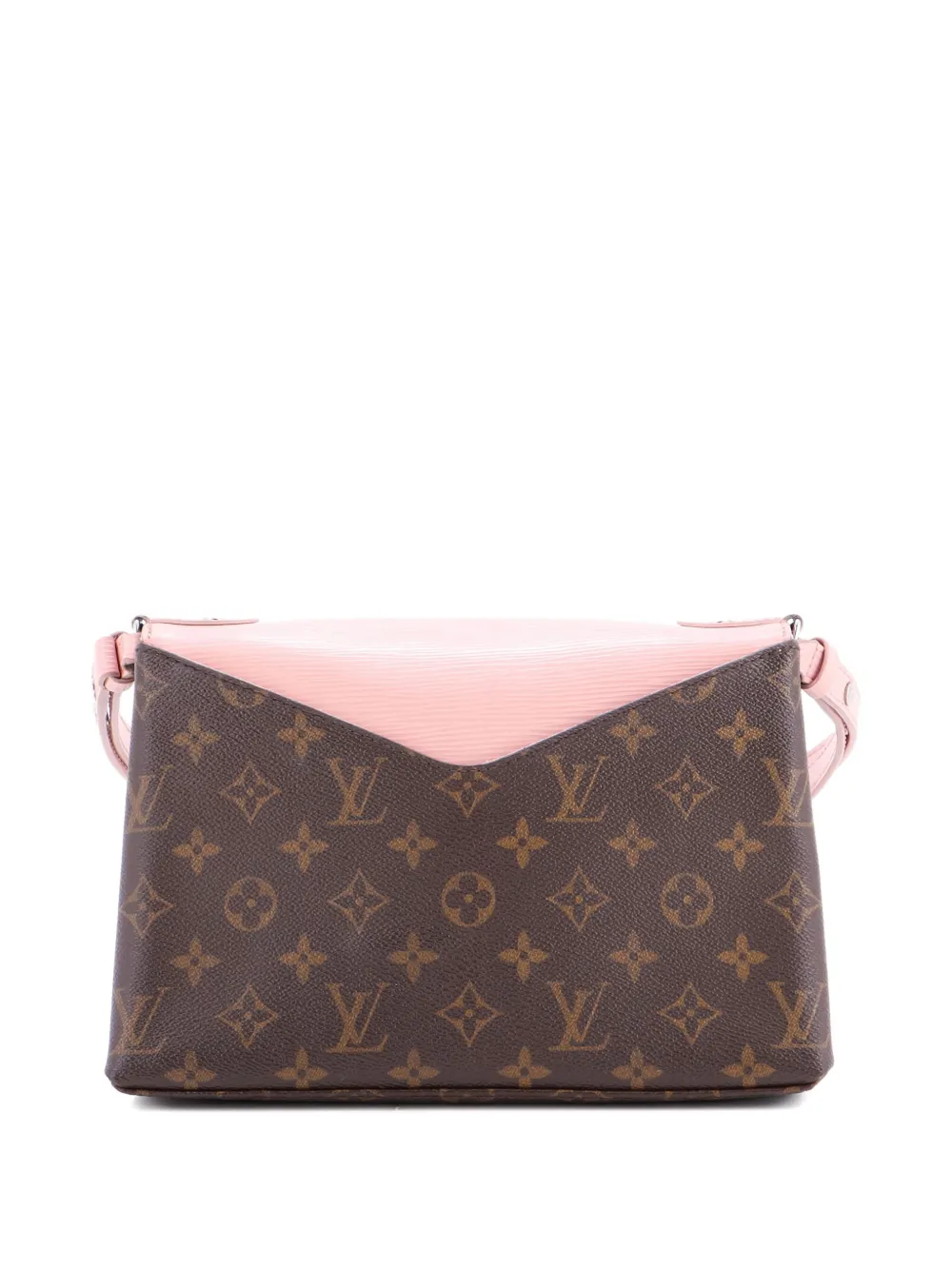 LOUIS VUITTON Pre-owned Saint Michel Handbag Monogram Canvas And Epi Leather Shoulder Bag In Brown