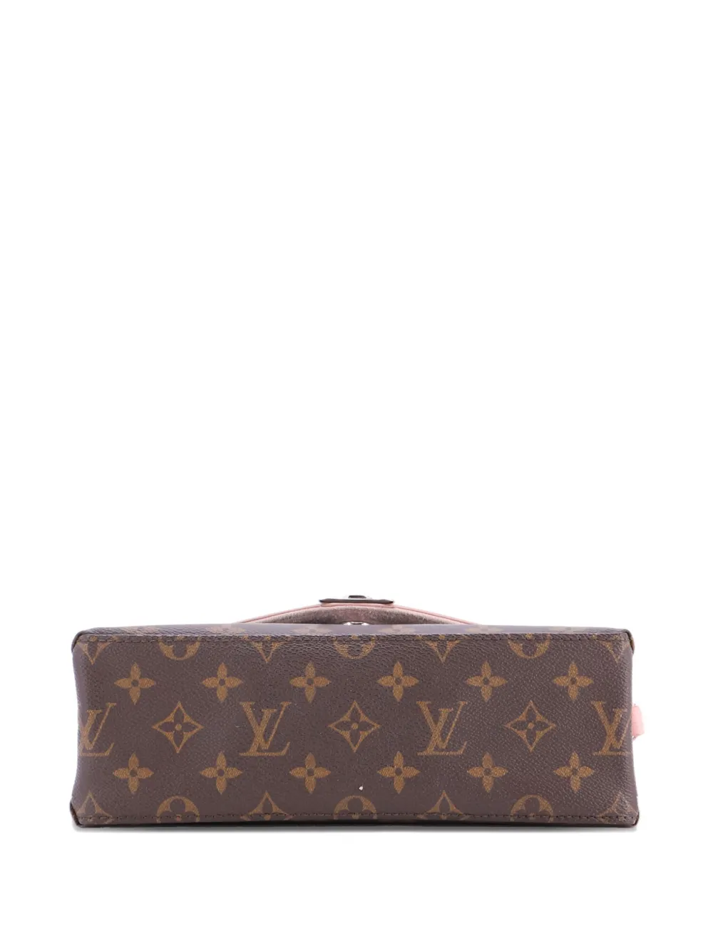 LOUIS VUITTON Pre-owned Saint Michel Handbag Monogram Canvas And Epi Leather Shoulder Bag In Brown