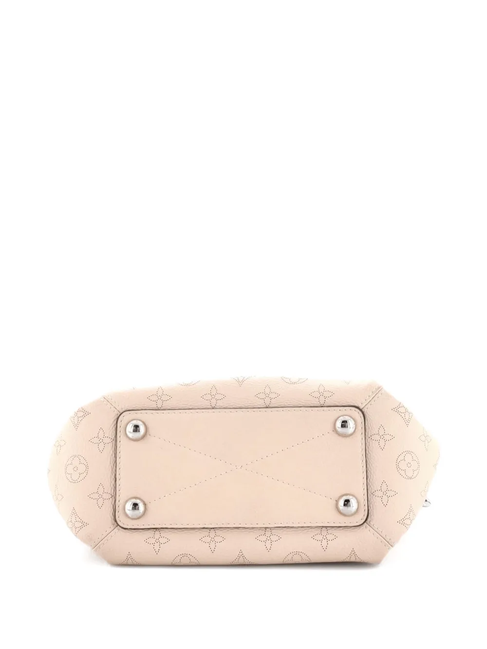 LOUIS VUITTON Pre-owned Babylone Handbag Mahina Leather Bb Hobo Bag In Neutral