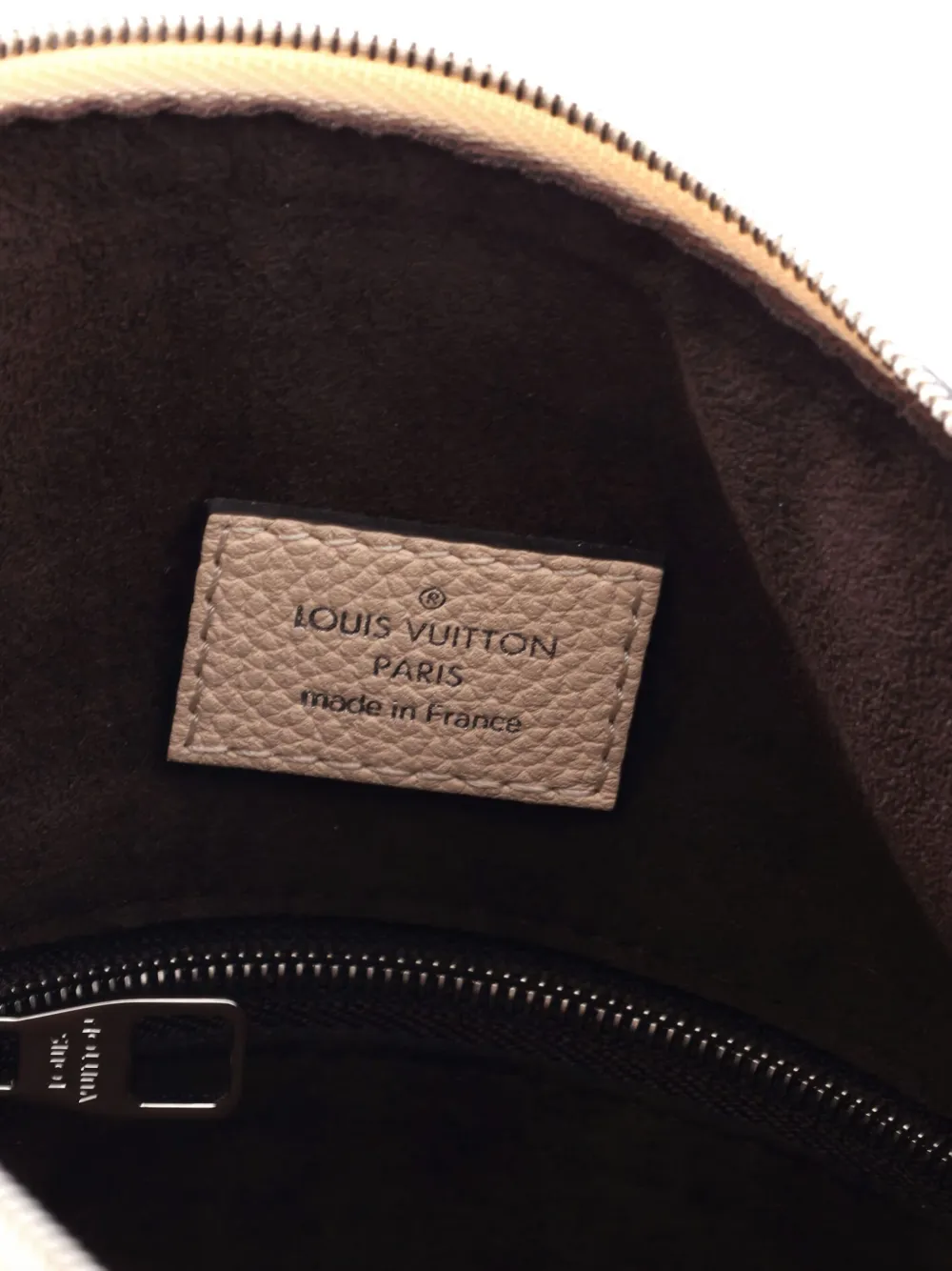 LOUIS VUITTON Pre-owned Babylone Handbag Mahina Leather Bb Hobo Bag In Neutral