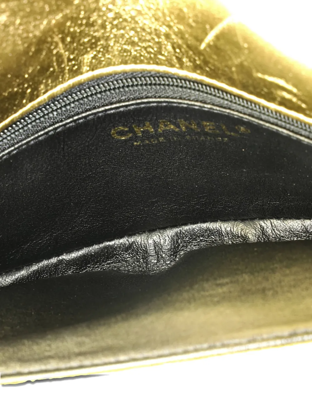 Pre-owned Chanel Cc Chic Double Flap Bag Quilted Lambskin Small Crossbody Bag In Black