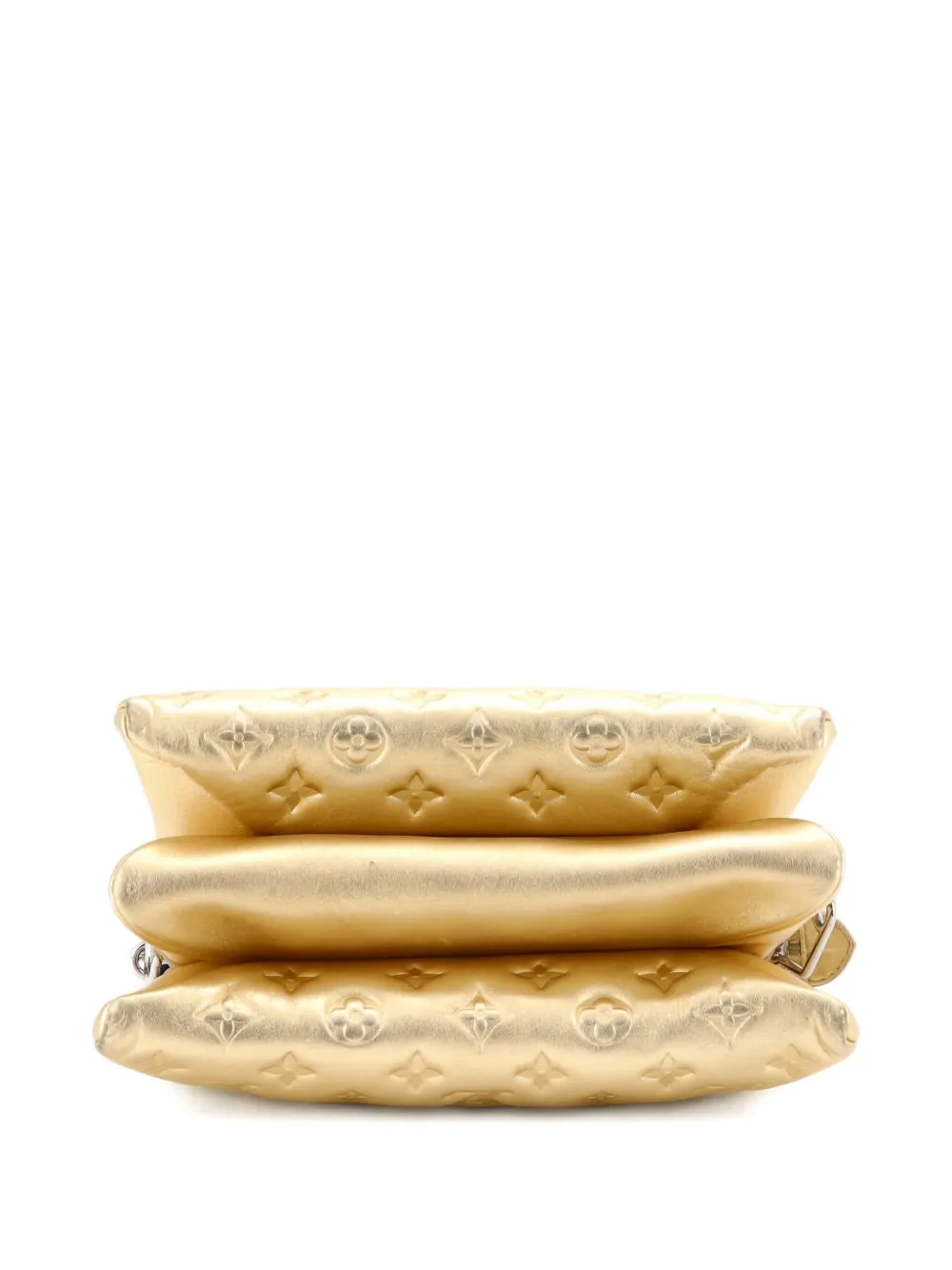 Pre-owned Louis Vuitton Coussin Bag Monogram Embossed Lambskin Pm Crossbody Bag In Gold