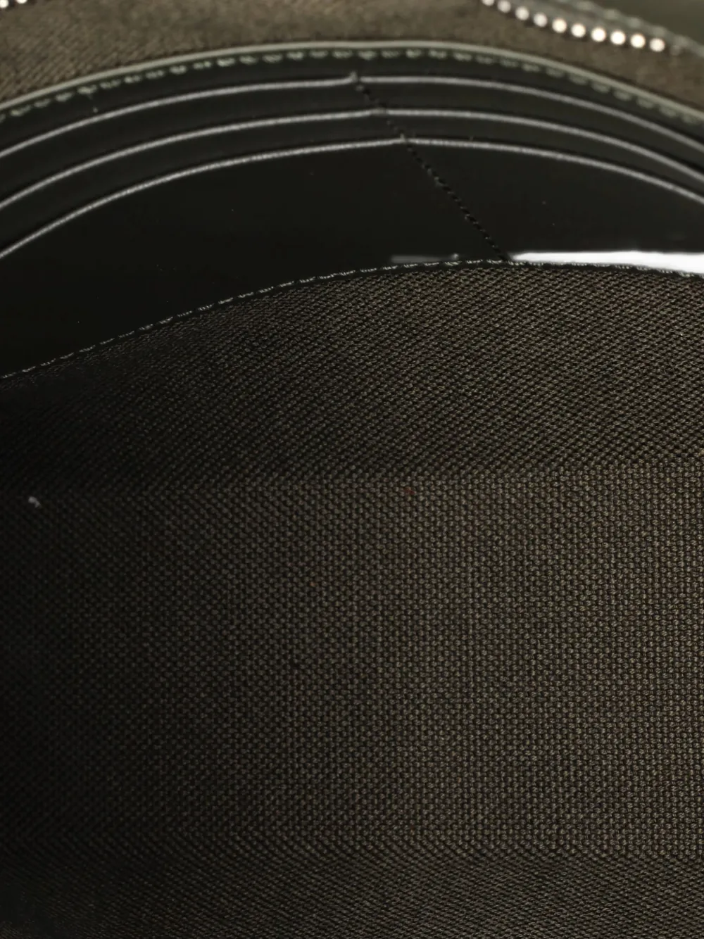 Pre-owned Gucci Wristlet Pouch Bicolor Gg Coated Canvas And Leather Small Clutch Bag In Green