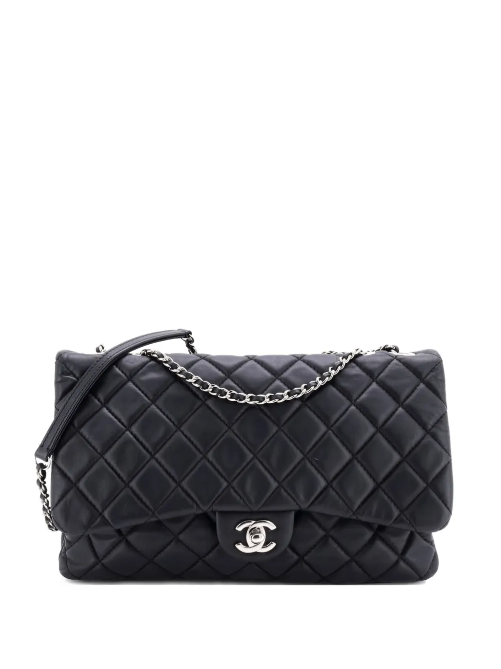 CHANEL Pre-Owned 3 Flap Bag NM Quilted Lambskin Jumbo shoulder bag - CHANEL Pre-Owned 3 Flap Bag NM Quilted Lambskin Jumbo shoulder bag -