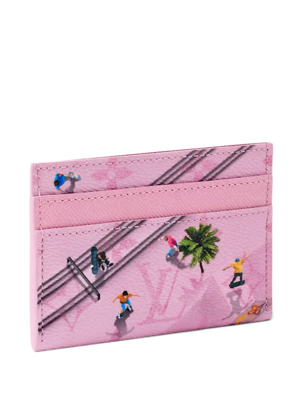 Louis Vuitton Pre-Owned Portacarte con stampa - Rosa