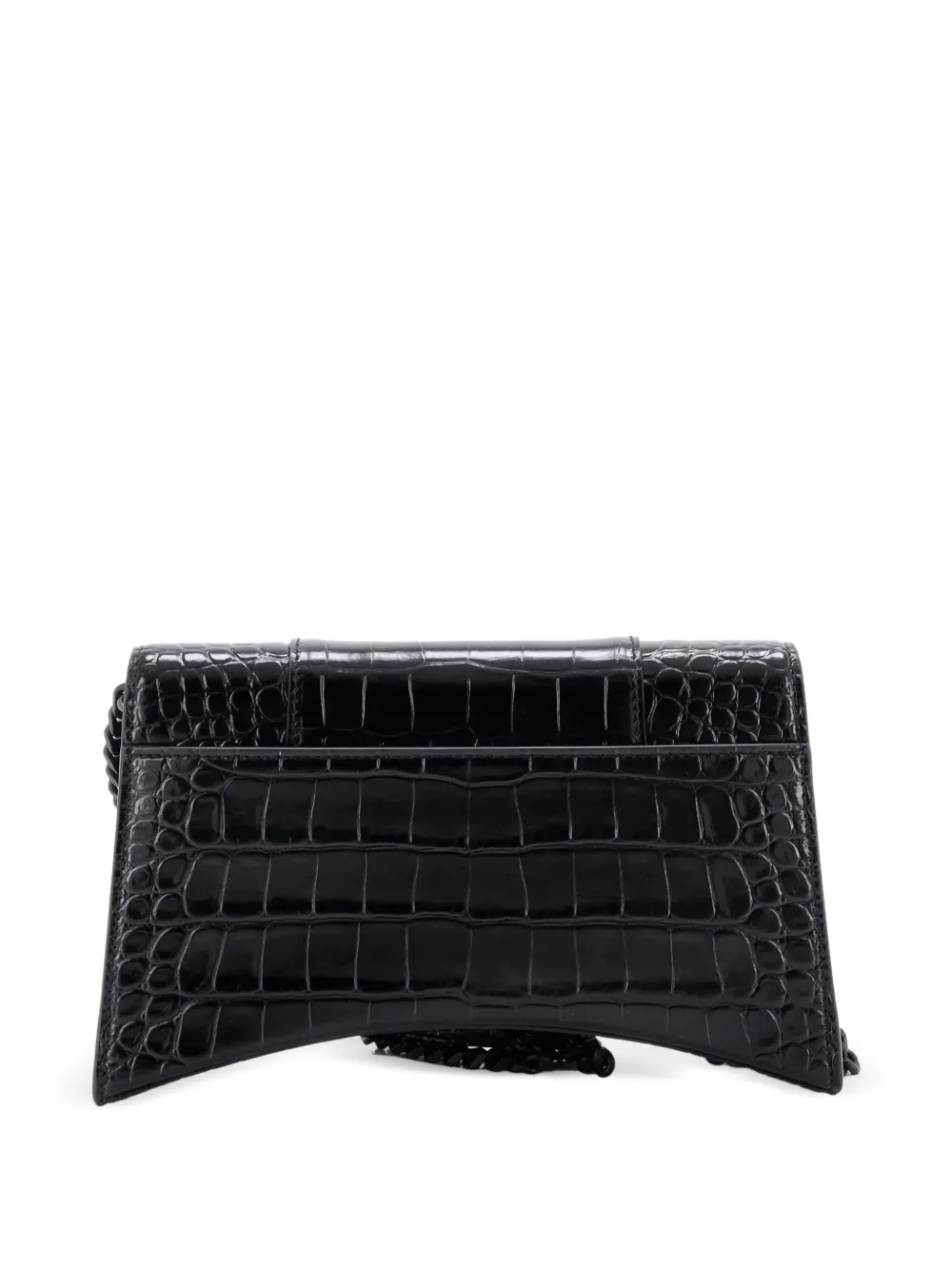 Balenciaga Pre-Owned Hourglass Chain Wallet Crocodile Embossed Leather clutch bag | Pre-Owned | Image 2