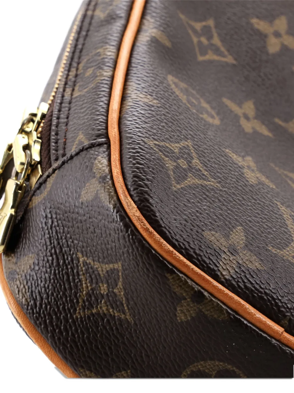 Pre-owned Louis Vuitton Pochette Gange Monogram Canvas Belt Bag In Brown