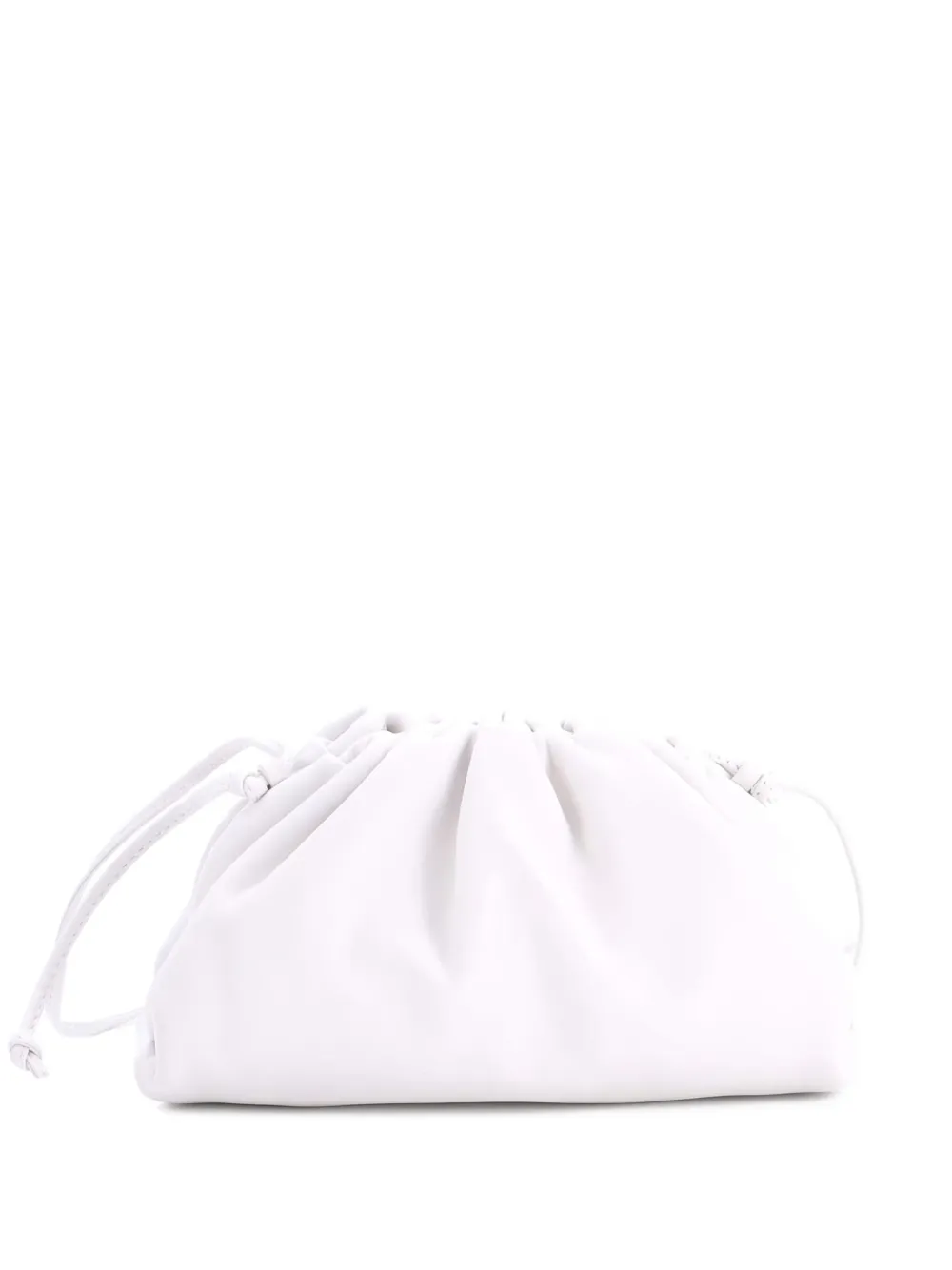 Bottega Veneta Pre-Owned The Pouch Leather Mini crossbody bag - ホワイト Bottega Veneta Pre-Owned The Pouch Leather Mini crossbody bag - ホワイト