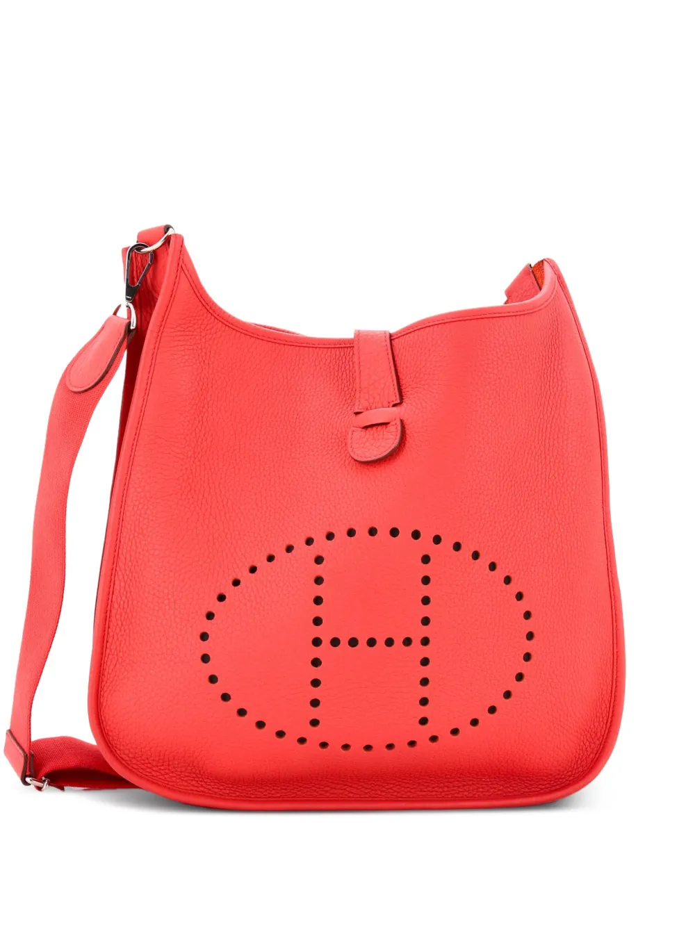 Hermès Pre-Owned Evelyne Bag Gen III Clemence GM crossbody bag - レッド Hermès Pre-Owned Evelyne Bag Gen III Clemence GM crossbody bag - レッド