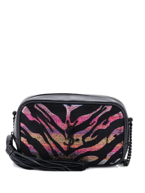 Saint Laurent Pre-Owned Lou Camera Bag Glitter Jacquard and Leather Mini crossbody bag