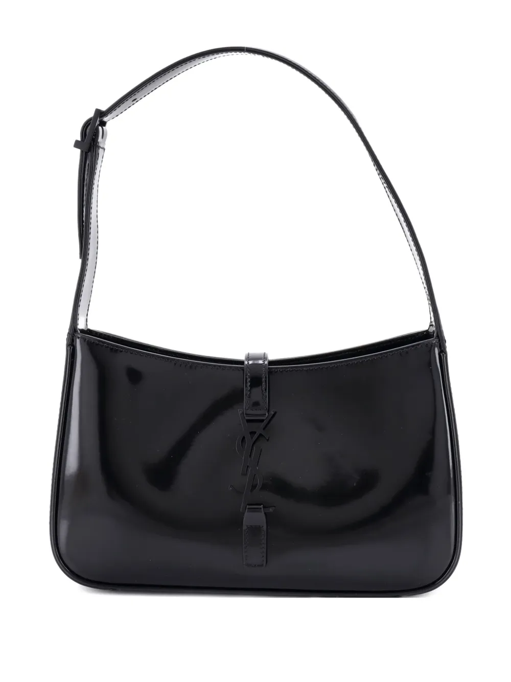Saint Laurent Pre-Owned Le 5 a 7 Leather Small hobo bag - ブラック Saint Laurent Pre-Owned Le 5 a 7 Leather Small hobo bag - ブラック
