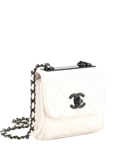 CHANEL Pre-Owned Trendy CC Clutch with Chain Quilted Lambskin Small crossbody bag