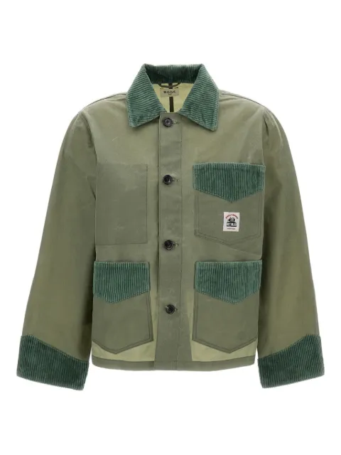 BODE corduroy-trim patch-pocket jacket
