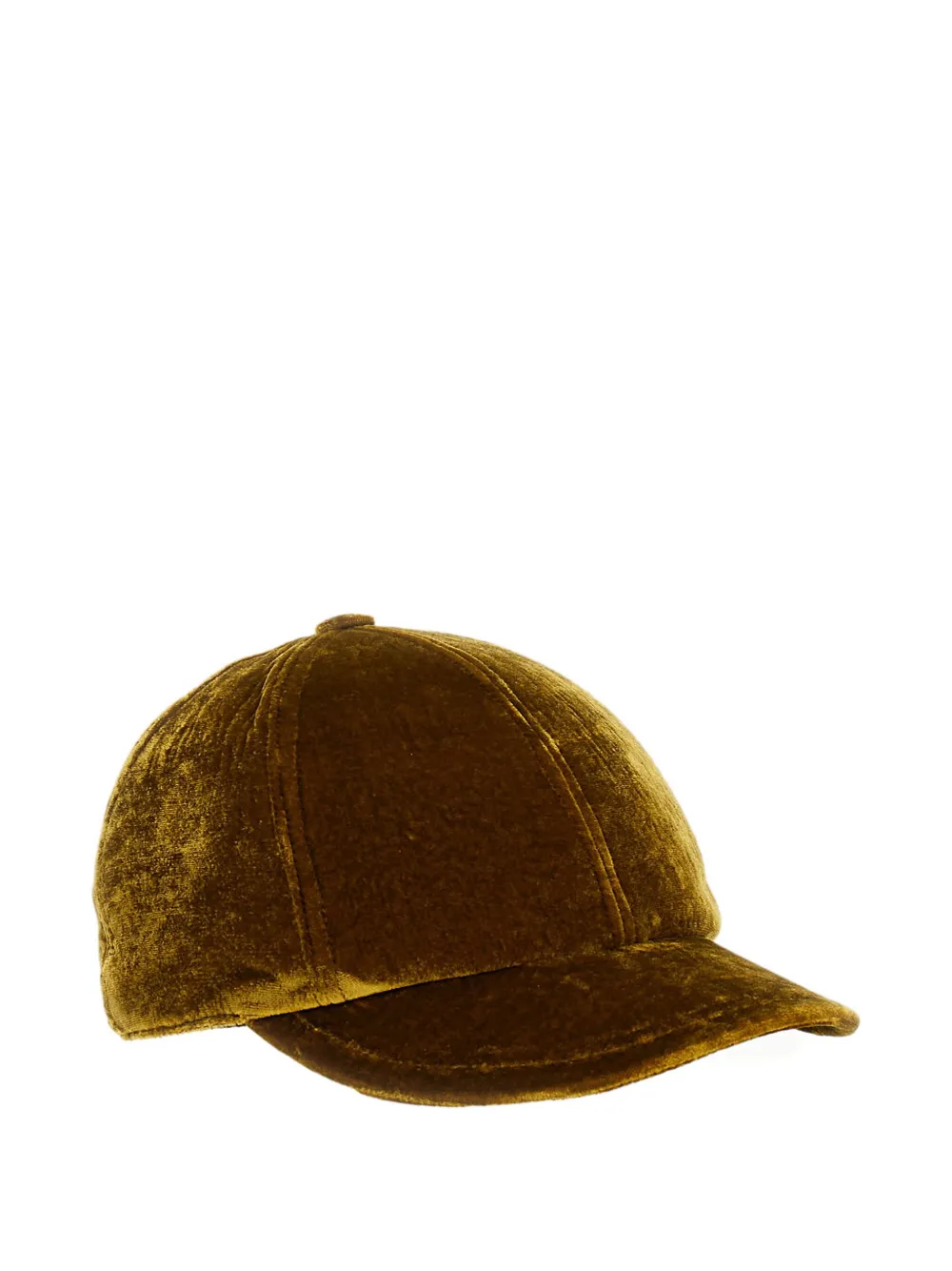 Exquisite J velvet round-visor hat - Groen