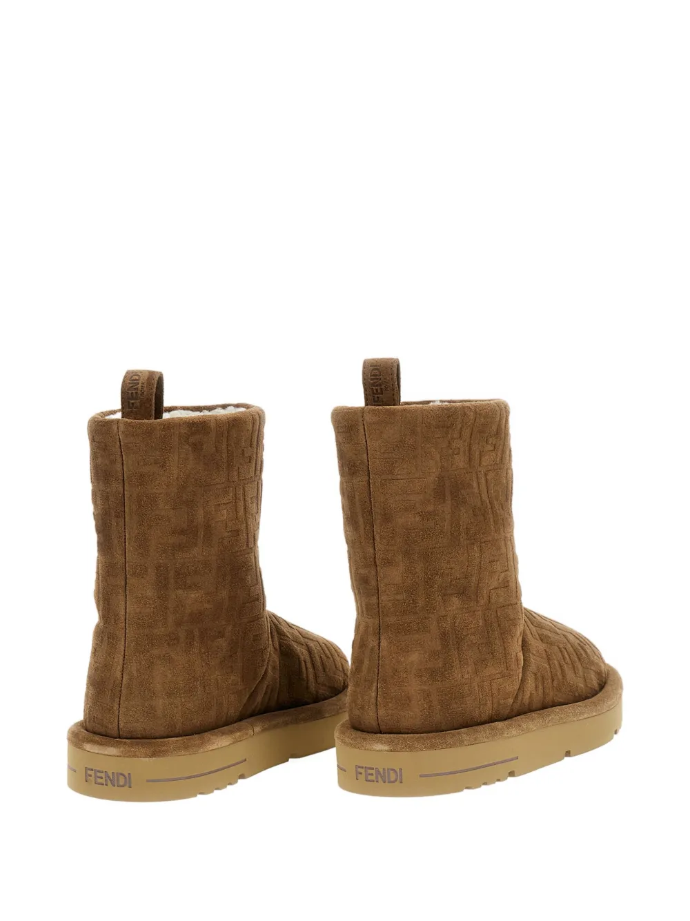 FENDI Laarzen met FF-patroon Bruin