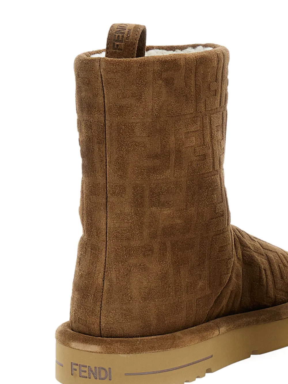 FENDI Laarzen met FF-patroon Bruin