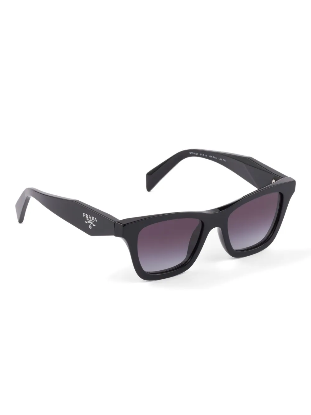 Prada Eyewear Zonnebril met vierkant montuur - Zwart