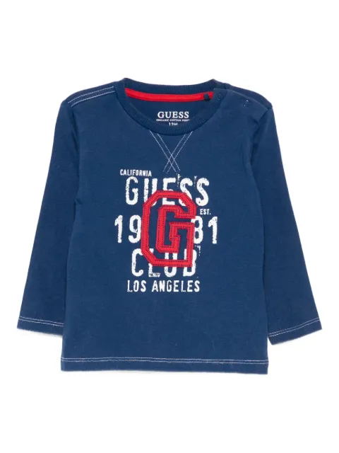 guess kids long-sleeved graphic T-shirt